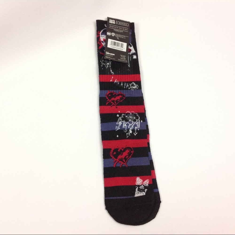 Captain America Suicide Squad Bioworld Crew Socks